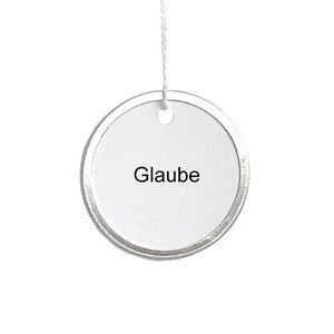 LIEBE GLAUBE HOFFNUNG, set of 3, virtues ornament in German pure and minimal made by renna deluxe image 2