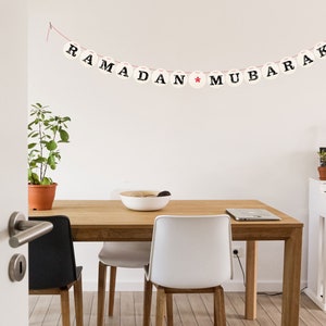 RAMADAN MUBARAK Girlande Ramadan Dekoration aus Buchstaben von renna deluxe Bild 2