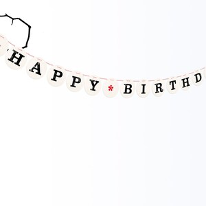 Guirnalda FELIZ CUMPLEAÑOS Guirnalda de cumpleaños con letras