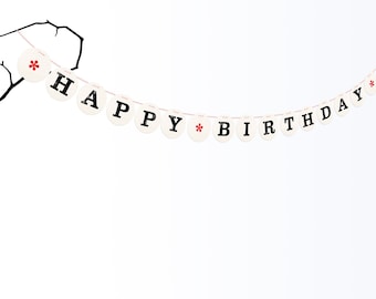HAPPY BIRTHDAY bunting Happy Birthday Supplies garland for party decor handmade by renna deluxe