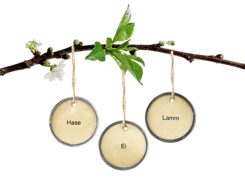 LIEBE GLAUBE HOFFNUNG, set of 3, virtues ornament in German pure and minimal made by renna deluxe image 9