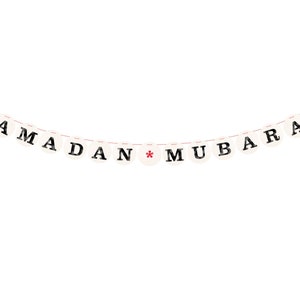 STRISCIONE RAMADAN MUBARAK // ghirlanda festiva per la stagione delle celebrazioni, oggetto fotografico, decorazione renna deluxe immagine 4