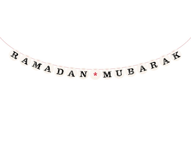 RAMADAN MUBARAK Girlande Ramadan Dekoration aus Buchstaben von renna deluxe Bild 4