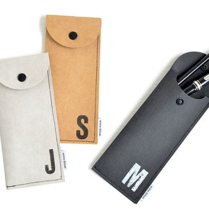 pencil case vegan personalized monogrammed minimal modern gift for him made by renna deluxe image 6