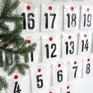 Advent Calendar Count Down Calendar DIY Set 25 Days by Renna - Etsy