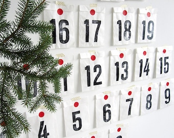 Advent Calendar,  count down calendar DIY set 25 days by renna deluxe