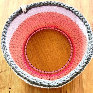 Handmade round basket