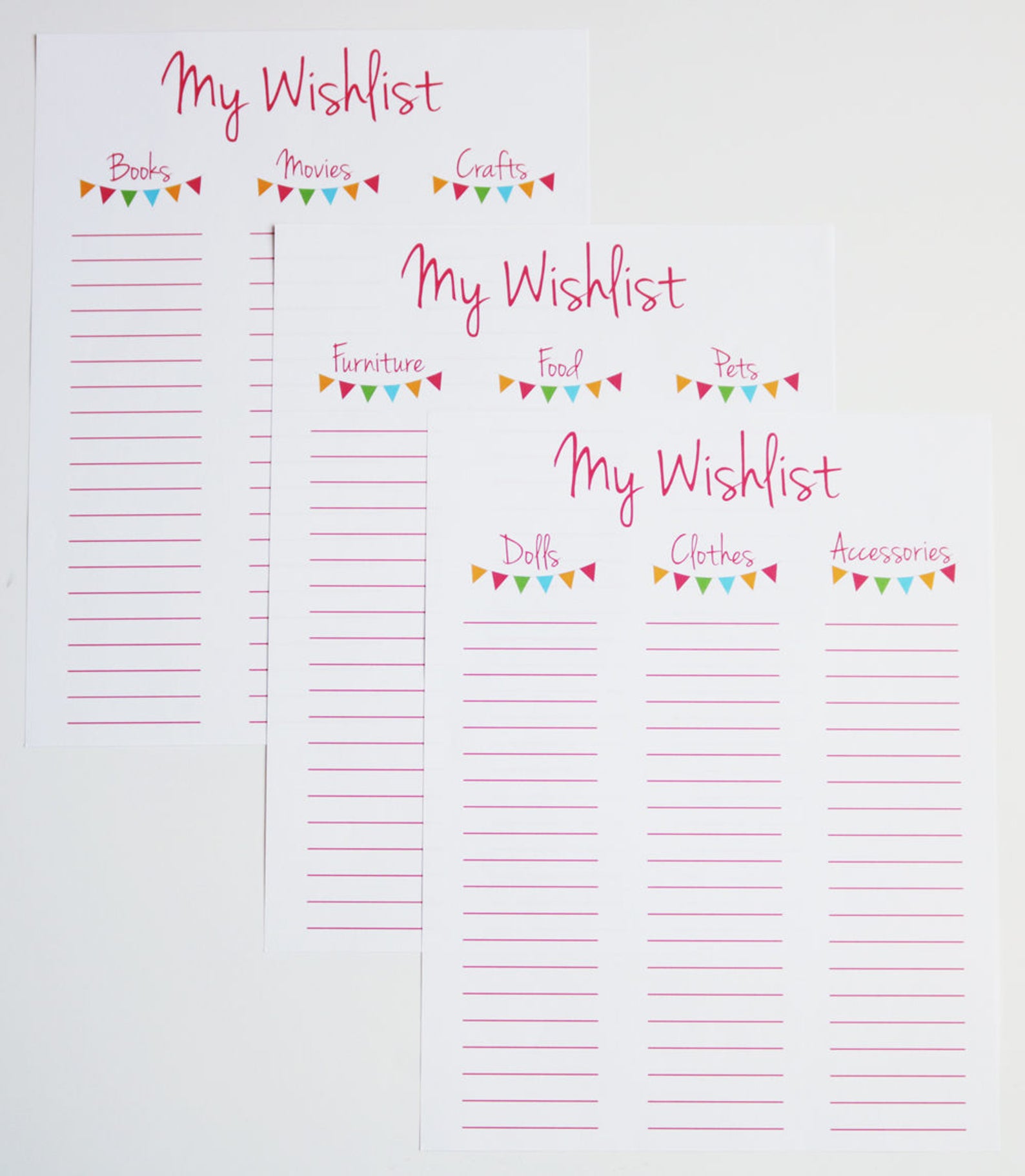 Printable Wishlist Wishlist for Girls Birthday Wishlist | Etsy