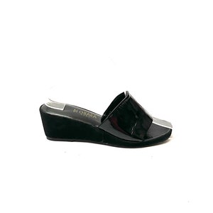 Black wedges low heel hotsell