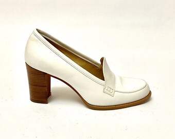 nine west loafer heels