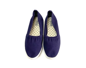 basic editions canvas slip ons