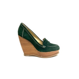 Forest green wedges deals