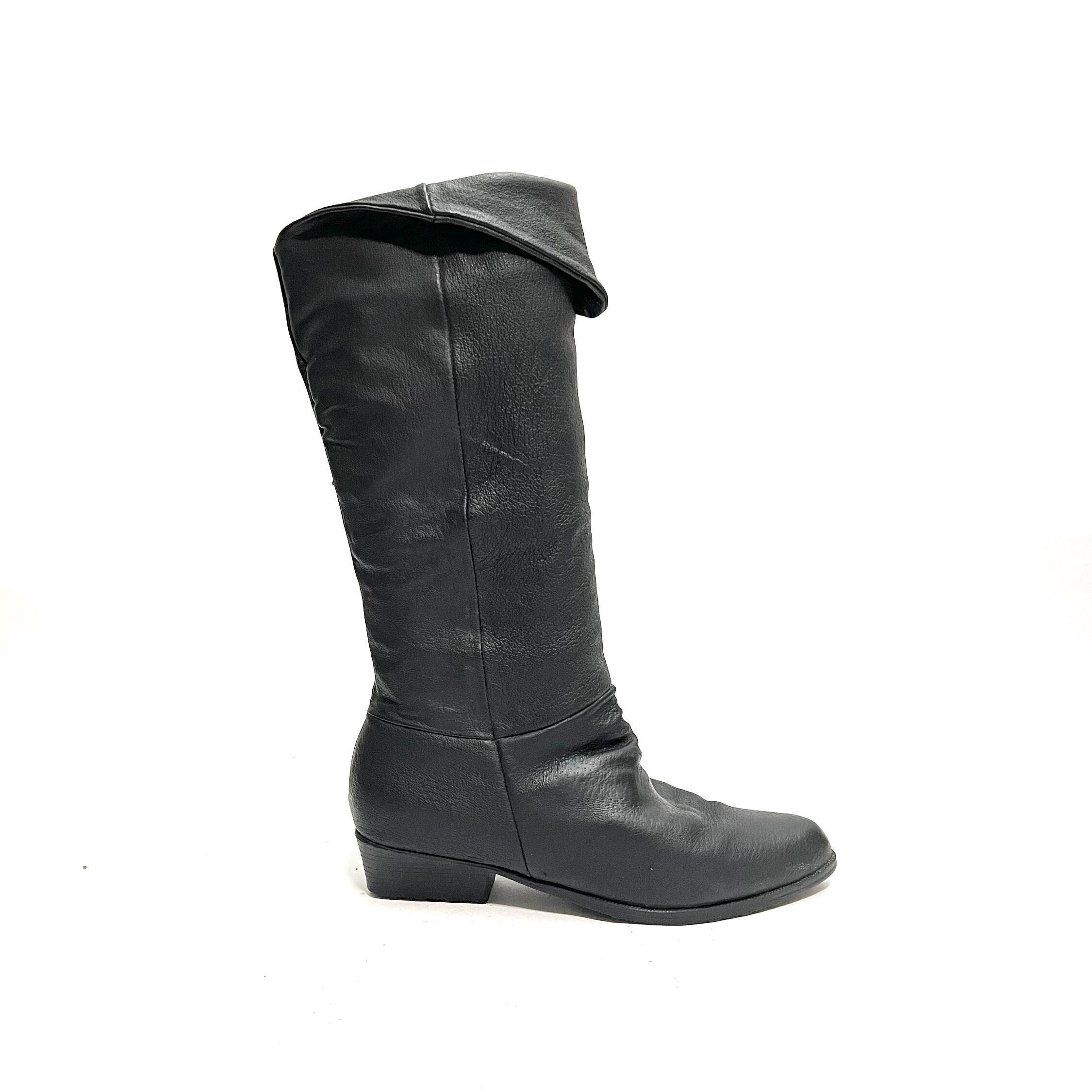 Amazon.com: Skeleteen Faux Leather Pirate Boots - Over The