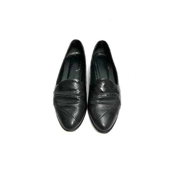 Ladies black loafers size 8 deals