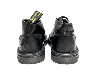 Vintage Y2K Mens Chukka Boots // Black Pebble Leather 3-eye  display picture 2