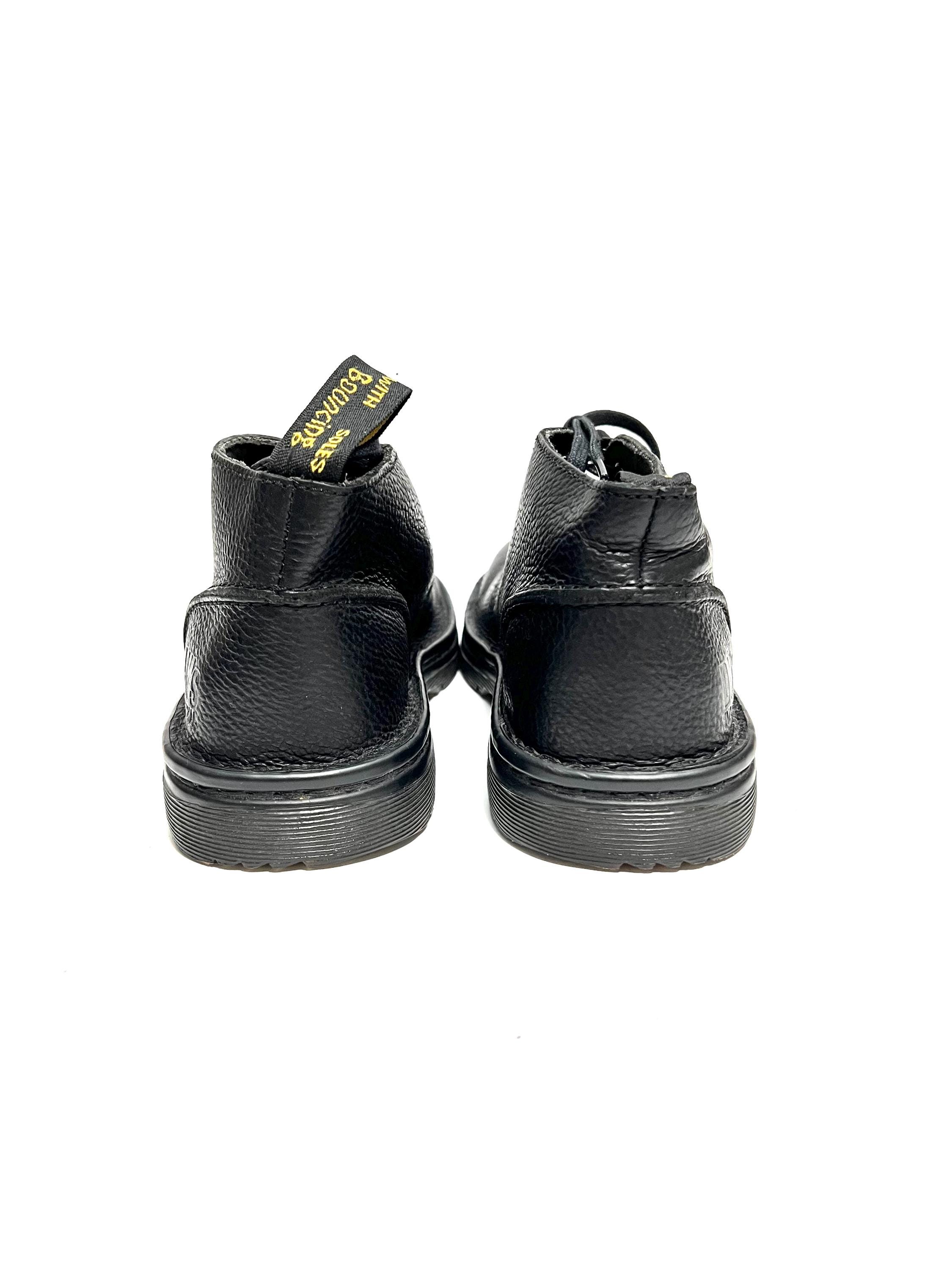 Vintage Y2K Mens Chukka Boots // Black Pebble Leather 3-eye  display picture 2