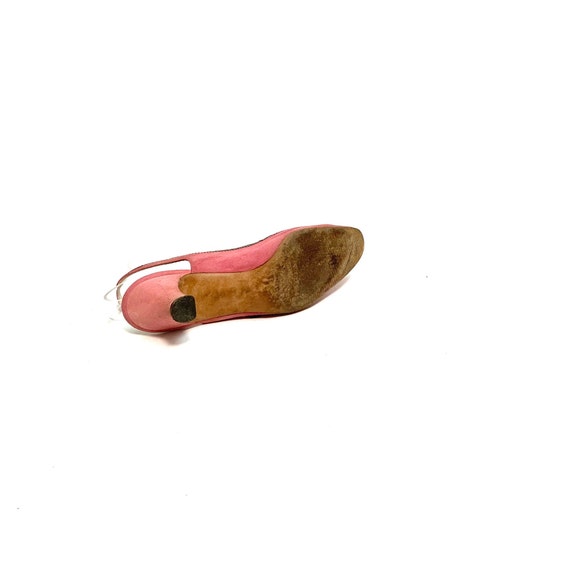 Vintage 1960s Pink Suede Mary Janes // Slingback … - image 8