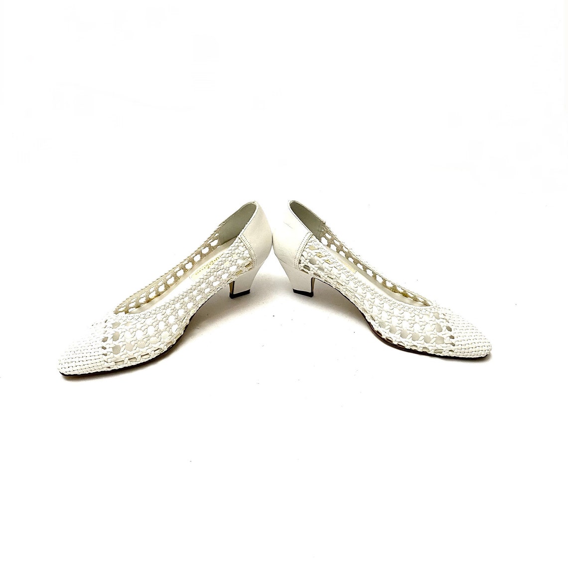 basket weave pumps