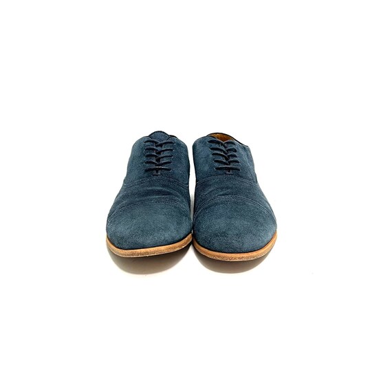 aldo blue dress shoes Aldo Shoes Mens 12 Almond Toe Oxford Dress Comfort Blue Fabric Lace Up Low Top
