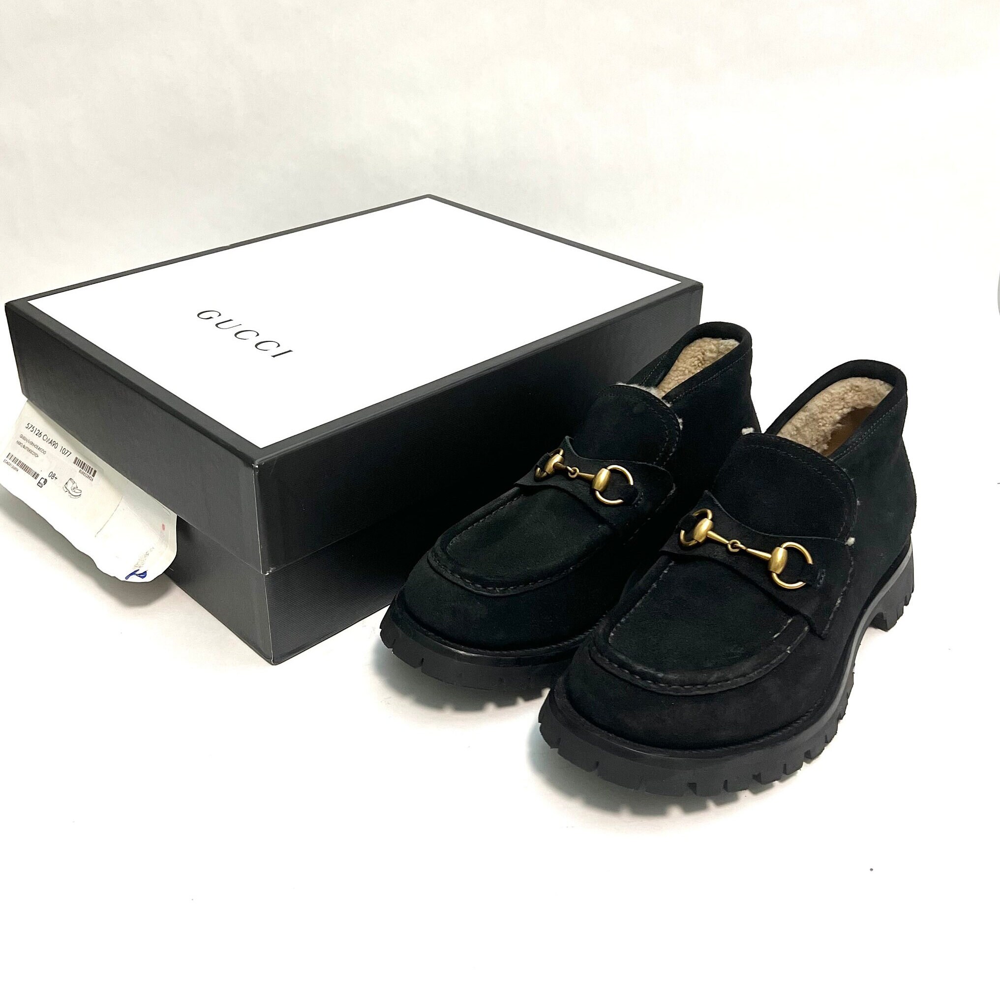 Vintage Gucci horsebit black suede loafers 10D Gucci Gigi Horsebit 1953 Suede Mocassin Loafers - Bergdorf  main image 3