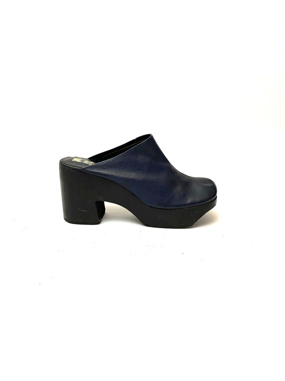 Vintage 1970s Deadstock Platforms // Italian Leath