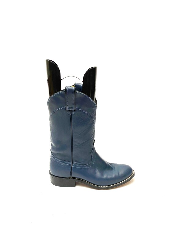 Vintage 1970s Wrangler Boots // Blue Leather Weste