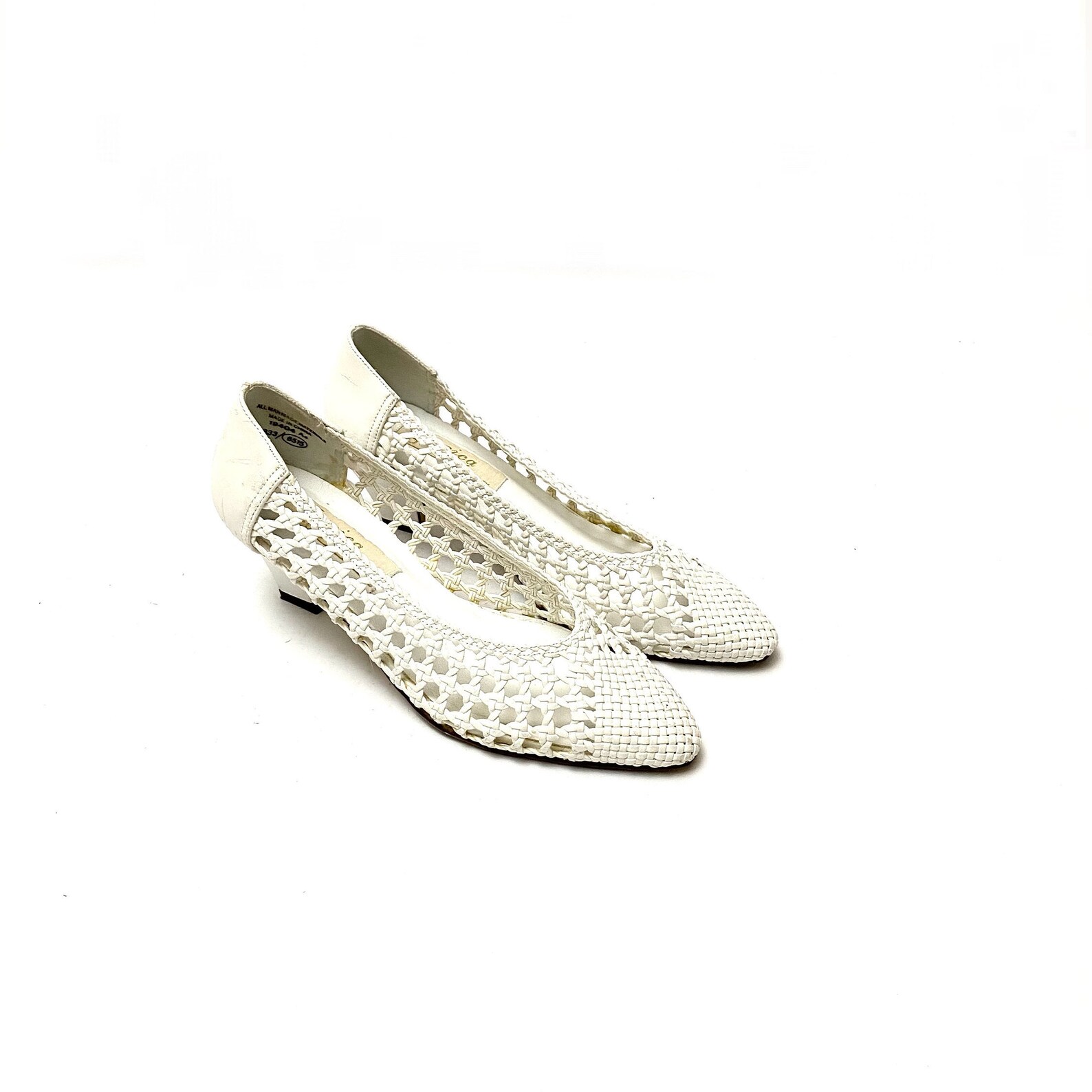 basket weave pumps