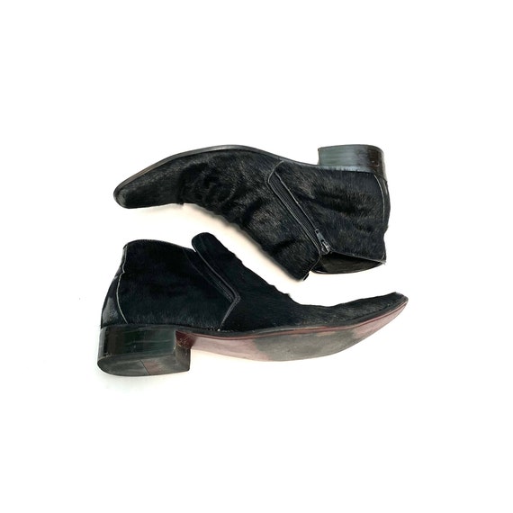Vintage 1990s Mens Shaggy Ankle Boots 