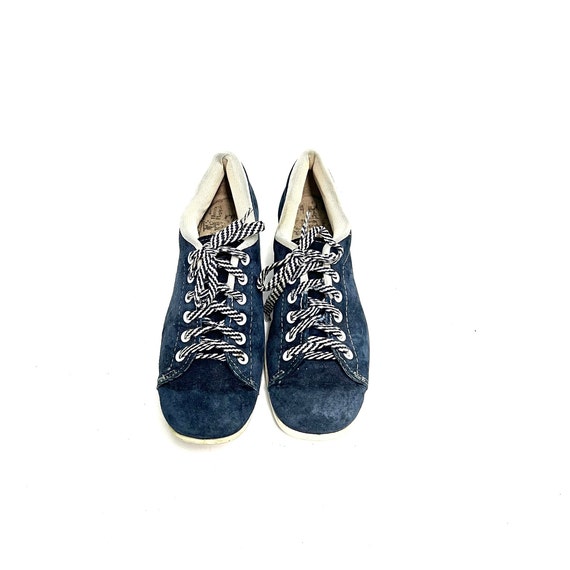 Vintage 1960s Womens Bowling Shoes // Blue Suede … - image 3
