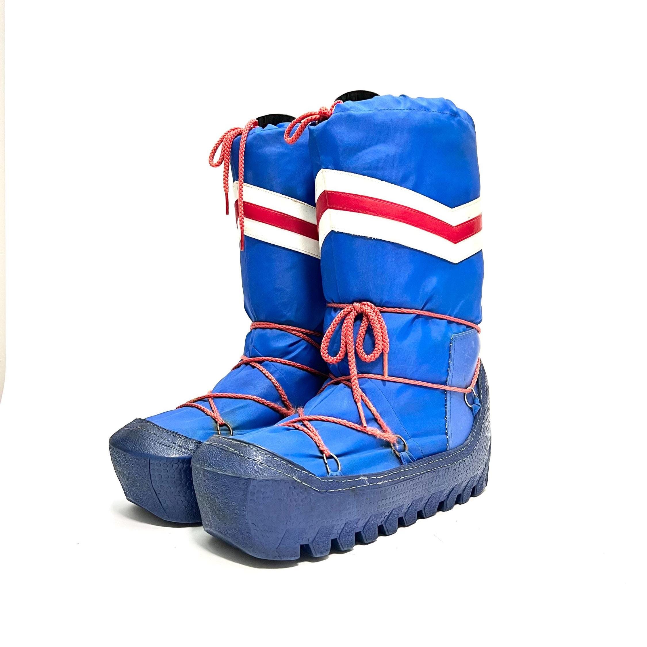 Vintage Diadora Quilted Lined Snow/Moon Boots Mens 12.5 Navy Blue VTG 80s Italy Diadora Moon Boots Diadora Moon Boots Vintage 80s Navy Blue  main image 3
