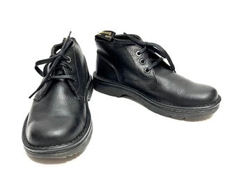 Vintage Y2K Mens Chukka Boots // Black Pebble Leather 3-eye  display picture 1