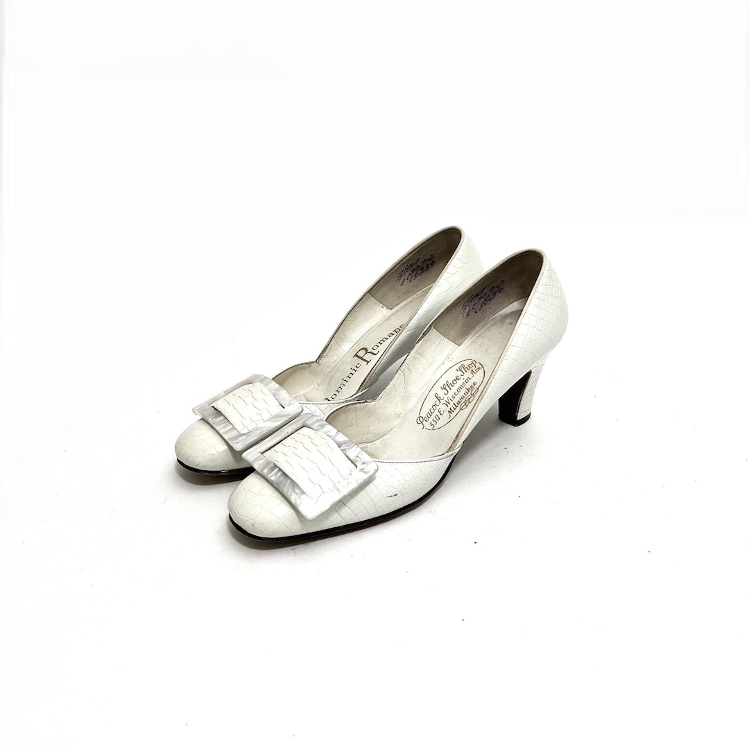 Vintage Shoes Lucite Kitten Heels Vintage Springolator Shoes 1950s