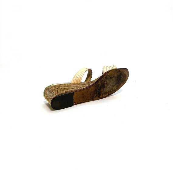 Vintage Round Toe Wedge Cross Buckle Sandals