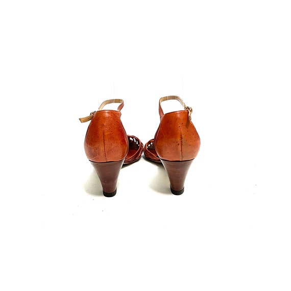 Cognac strappy heels clearance