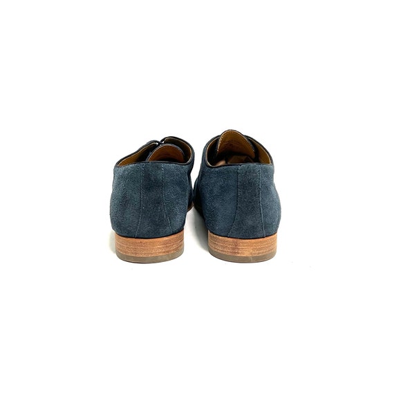 Vintage 1990s Mens Oxfords // Blue Suede Lace up Dress Shoes by Aldo Size  9.5 - Etsy