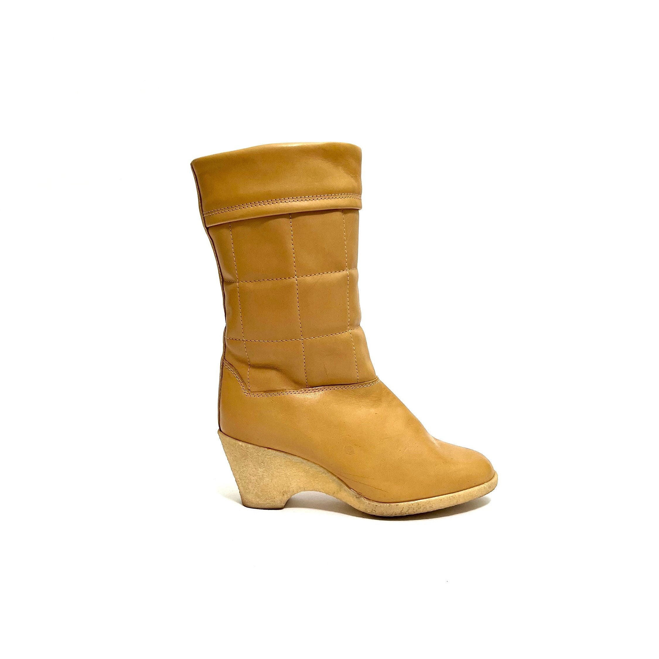 Wedge Boots Size 5 Etsy