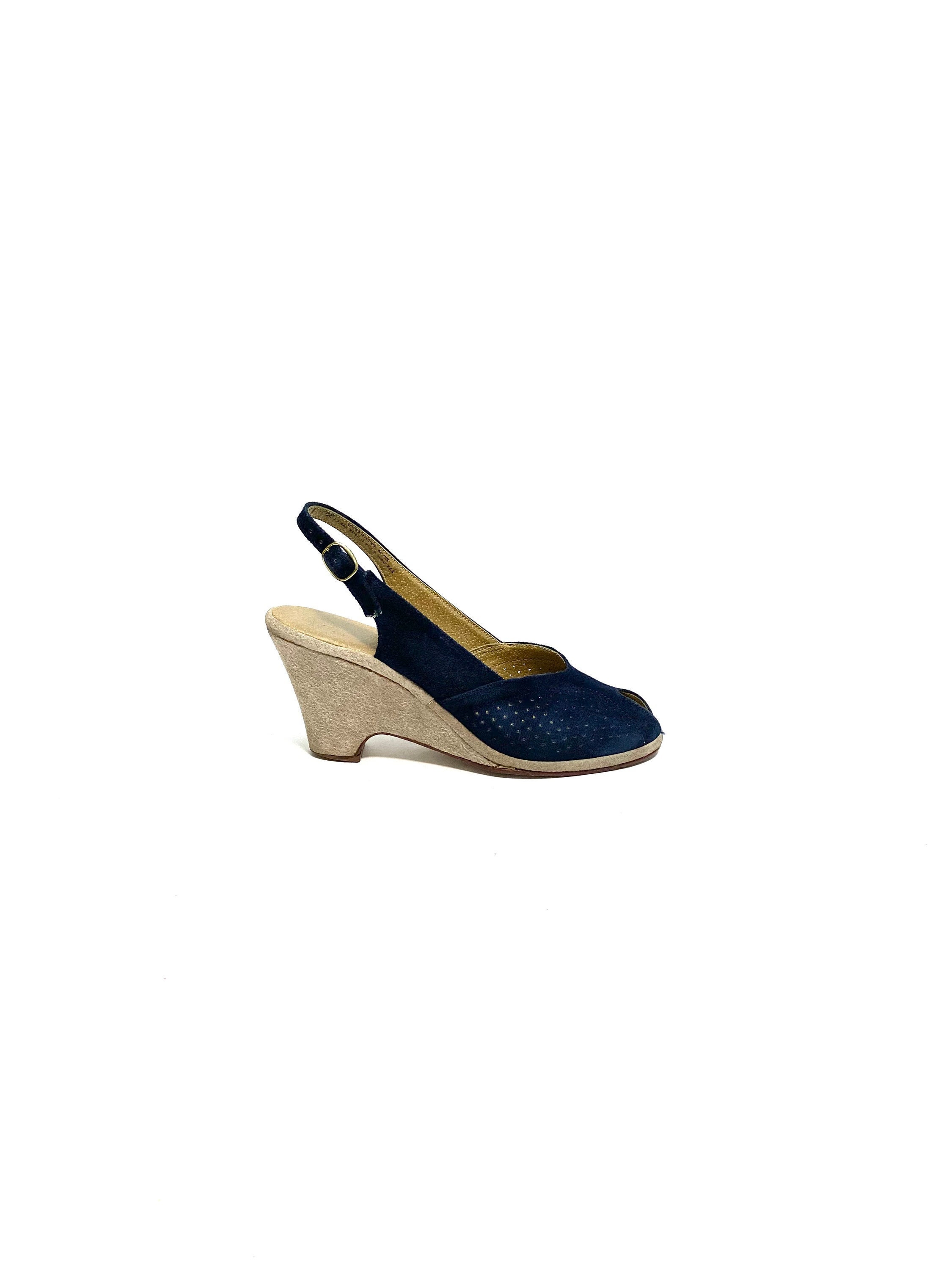 Buy Navy Blue Wedges Online In India Etsy India