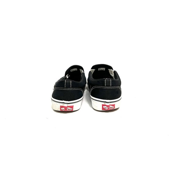 Vintage Y2K Mens Skate Shoes Black Canvas Slip on Thick Sole Sneakers by Vans Size 8.5 Etsy Canada