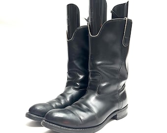 ヴィンテージ ソノラ ブラックレザー ローパーブーツ - メンズ US 10 D