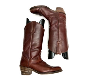 Vintage Chisholm Front Cut Python Cowboy Boots 10 D
