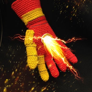 Infinity Iron man mark 42 armored glove PDF crochet pattern - instant download - Inspired by avengers Infinity war for Cosy cosplay