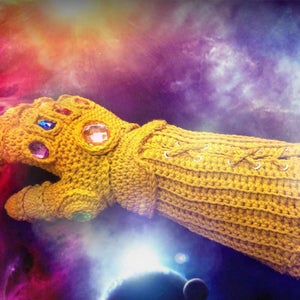 Infinity Gauntlet PDF crochet pattern - instant download - Inspired by avengers Infinity war for Cosy Thanos cosplay