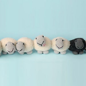 Sheep draught excluder/doorstop amigurumi crochet pdf pattern Instant download Pattern only image 3