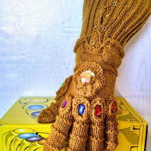Infinity Gauntlet Knitting pattern Instant download PDF Thanos cosplay image 3