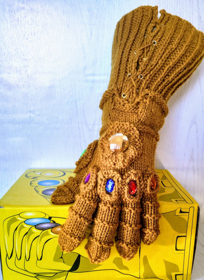 Infinity Gauntlet Knitting pattern Instant download PDF Thanos cosplay image 3