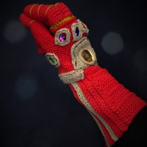 Nano gauntle PDF crochet pattern iron man infinity gauntlet end game image 5