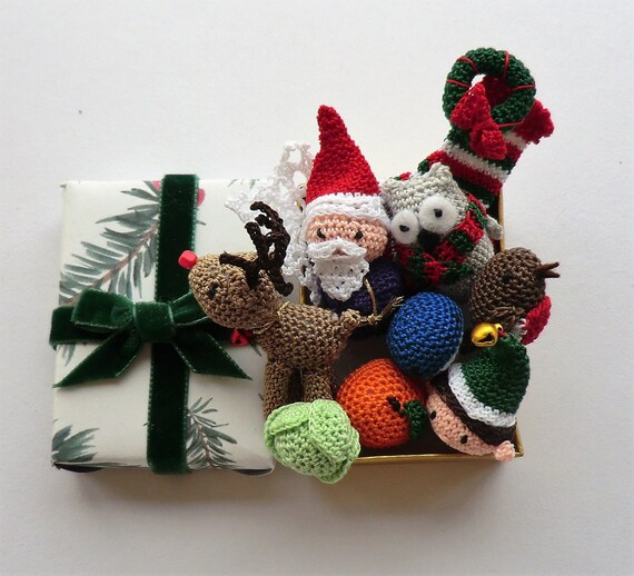 Micro Crochet Christmas Collection 12 Pdf Patterns Advent Calendar Set 2 -  Etsy