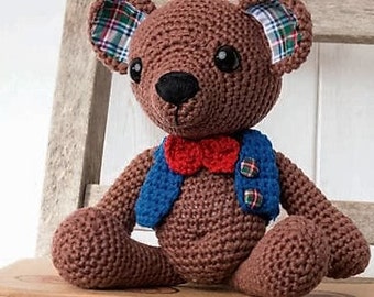 Traditional teddy bear amigurumi PDF crochet pattern