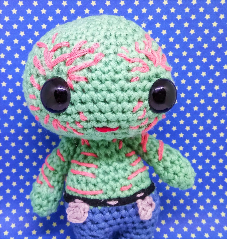 Drax the destroyer amigurumi style PDF crochet pattern Inspired by Guardians of the galaxy image 4