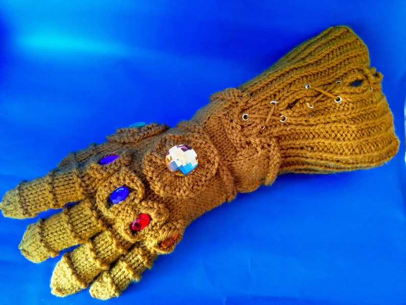 Infinity Gauntlet Knitting pattern Instant download PDF Thanos cosplay image 1